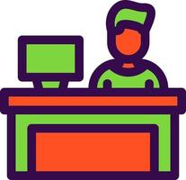 Bar Cashier Vector Icon Design