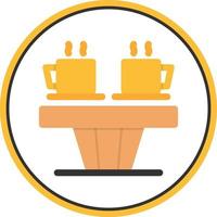 Coffee Table Vector Icon Design