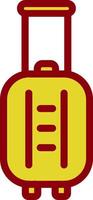Suitcase Rolling Vector Icon Design