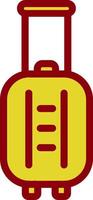 Suitcase Rolling Vector Icon Design