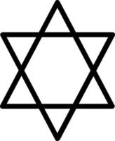 Star Of David Vector Icon Design