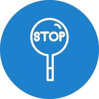 Stop Vector Icon Design