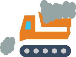 Snowplow Vector Icon Design