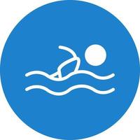 Swimmer Vector Icon Design