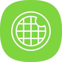Stroopwafel Vector Icon Design