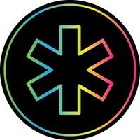 Star Of Life Vector Icon Design