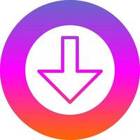Arrow Alt Circle Down Vector Icon Design