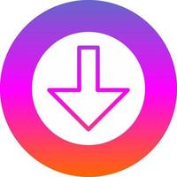 Arrow Alt Circle Down Vector Icon Design