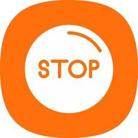 Stop Circle Vector Icon Design