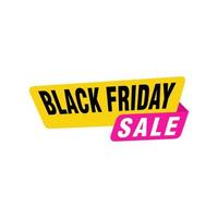 Black Friday sale inscription design template. Black Friday banner. Vector illustration