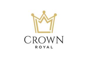 initial logo letter L with crown vector symbol illustration design