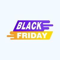 Black Friday sale inscription design template. Black Friday banner. Vector illustration