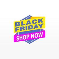 Black Friday sale inscription design template. Black Friday banner. Vector illustration