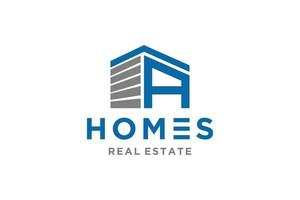 Letter A for Real Estate Remodeling Logo. Construction Architecture Building Logo Design Template Element. vector