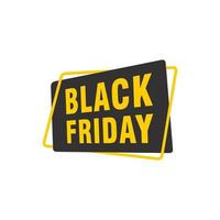 Black Friday sale inscription design template. Black Friday banner. Vector illustration