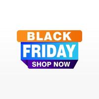 Black Friday sale inscription design template. Black Friday banner. Vector illustration