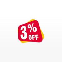 3 discount, Sales Vector badges for Labels, , Stickers, Banners, Tags, Web Stickers, New offer. Discount origami sign banner