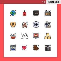 16 Creative Icons Modern Signs and Symbols of management human dad talent date Editable Creative Vector Design Elements