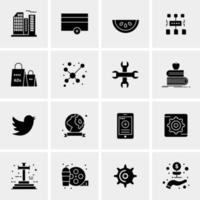 16 Universal Business Icons Vector Creative Icon Illustration to use in web and Mobile Related project