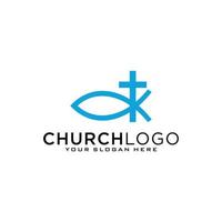 Church logo. Christian symbols. The Cross of Jesus, the fire of the Holy Spirit and the dove. vector