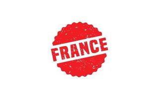 goma de sello de francia con estilo grunge sobre fondo blanco vector