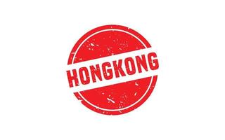 HONGKONG stamp rubber with grunge style on white background vector