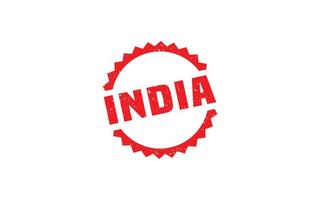 INDIA stamp rubber with grunge style on white background vector