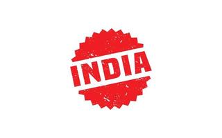 INDIA stamp rubber with grunge style on white background vector