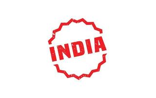INDIA stamp rubber with grunge style on white background vector