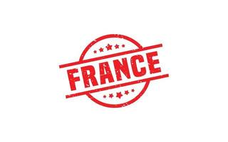 goma de sello de francia con estilo grunge sobre fondo blanco vector