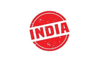 INDIA stamp rubber with grunge style on white background vector