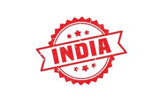 goma de sello india con estilo grunge sobre fondo blanco vector