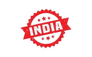 INDIA stamp rubber with grunge style on white background vector