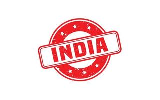 INDIA stamp rubber with grunge style on white background vector