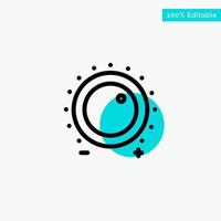 Audio Control Gain Level Sound turquoise highlight circle point Vector icon