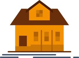 Home House Building Real Estate  Flat Color Icon Vector icon banner Template