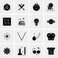 16 Universal Business Icons Vector Creative Icon Illustration to use in web and Mobile Related project