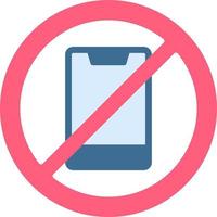 No Phone Creative Icon Design vector