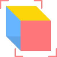 3d Cube Creative Icon Design vector