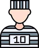 Prisoner Creative Icon Design vector