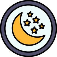 Night Creative Icon Design vector