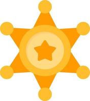 diseño de icono creativo de sheriff vector