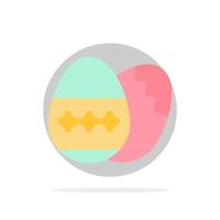 Easter Egg Egg Holiday Holidays Abstract Circle Background Flat color Icon vector