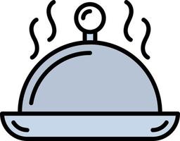 Serving Dish Creative Icon Design vector