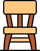 Wooden Chair Creative Icon Design vector