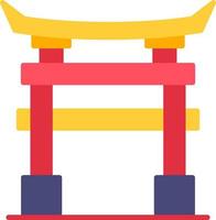 Torii Gate Creative Icon Design vector