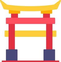 Torii Gate Creative Icon Design vector