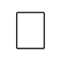 blank Tablet, isolated on white background vector