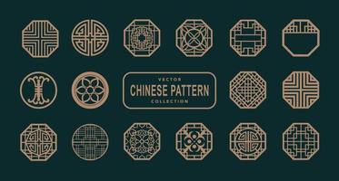 Chinese traditional pattern material vector