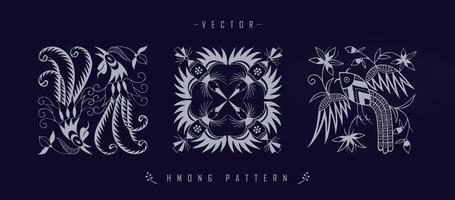 Chinese traditional art patterns vector